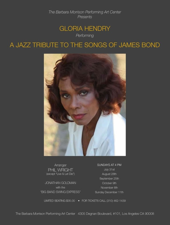 Gloria Hendry James Bond Jazz Tribute